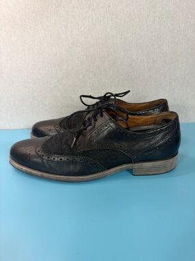 Gordon Rush Black and Brown Wingtip Derby Oxfords